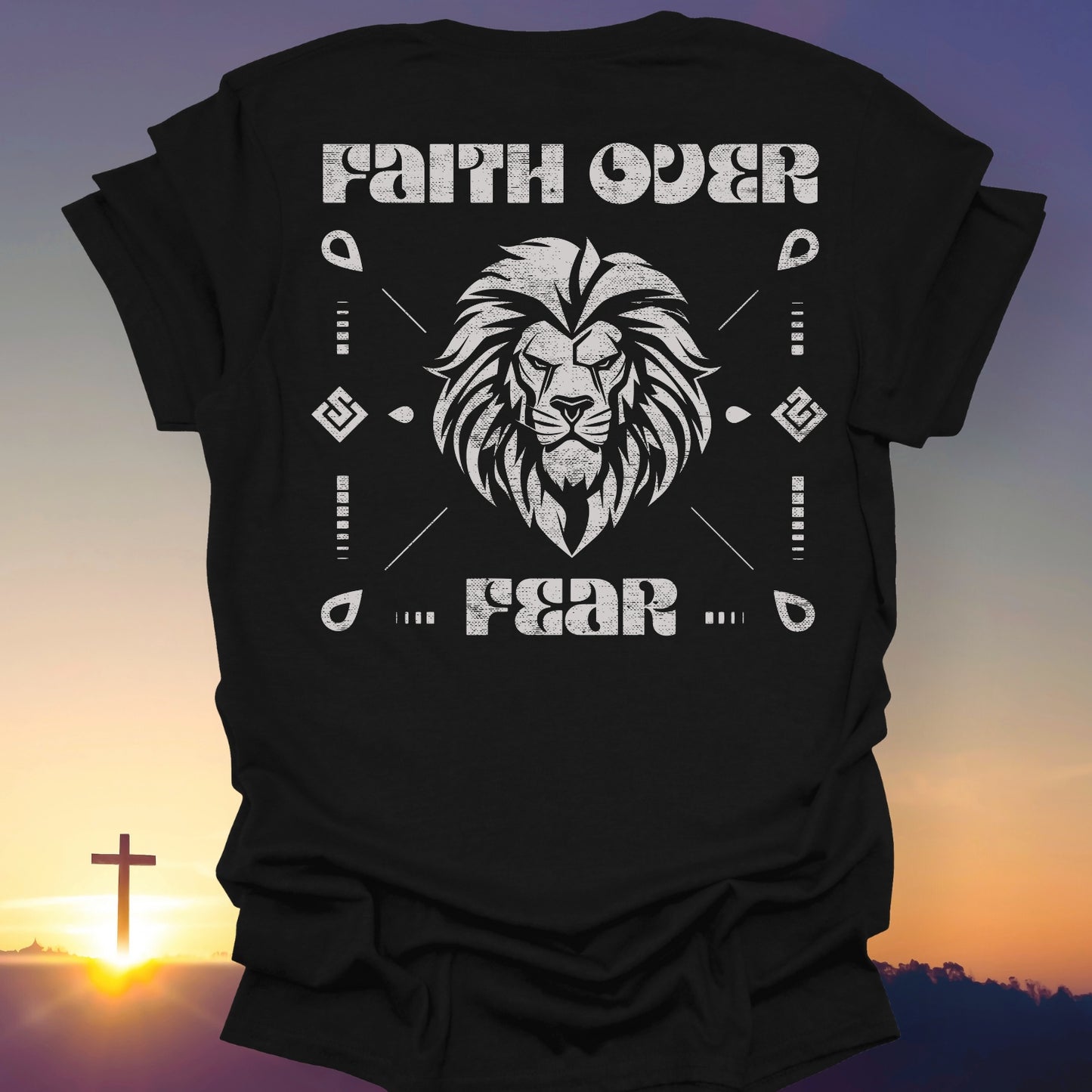 "Faith Over Fear" T-Shirt (Back Print Only)