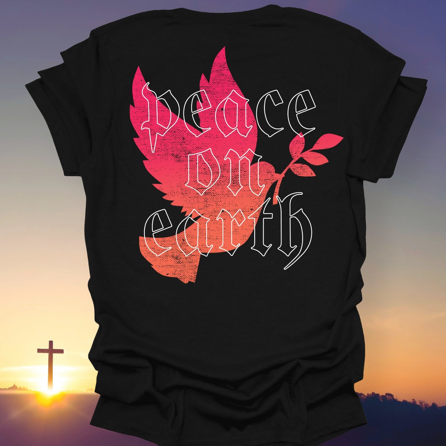 "Peace On Earth" T-Shirt (Back Print Only)