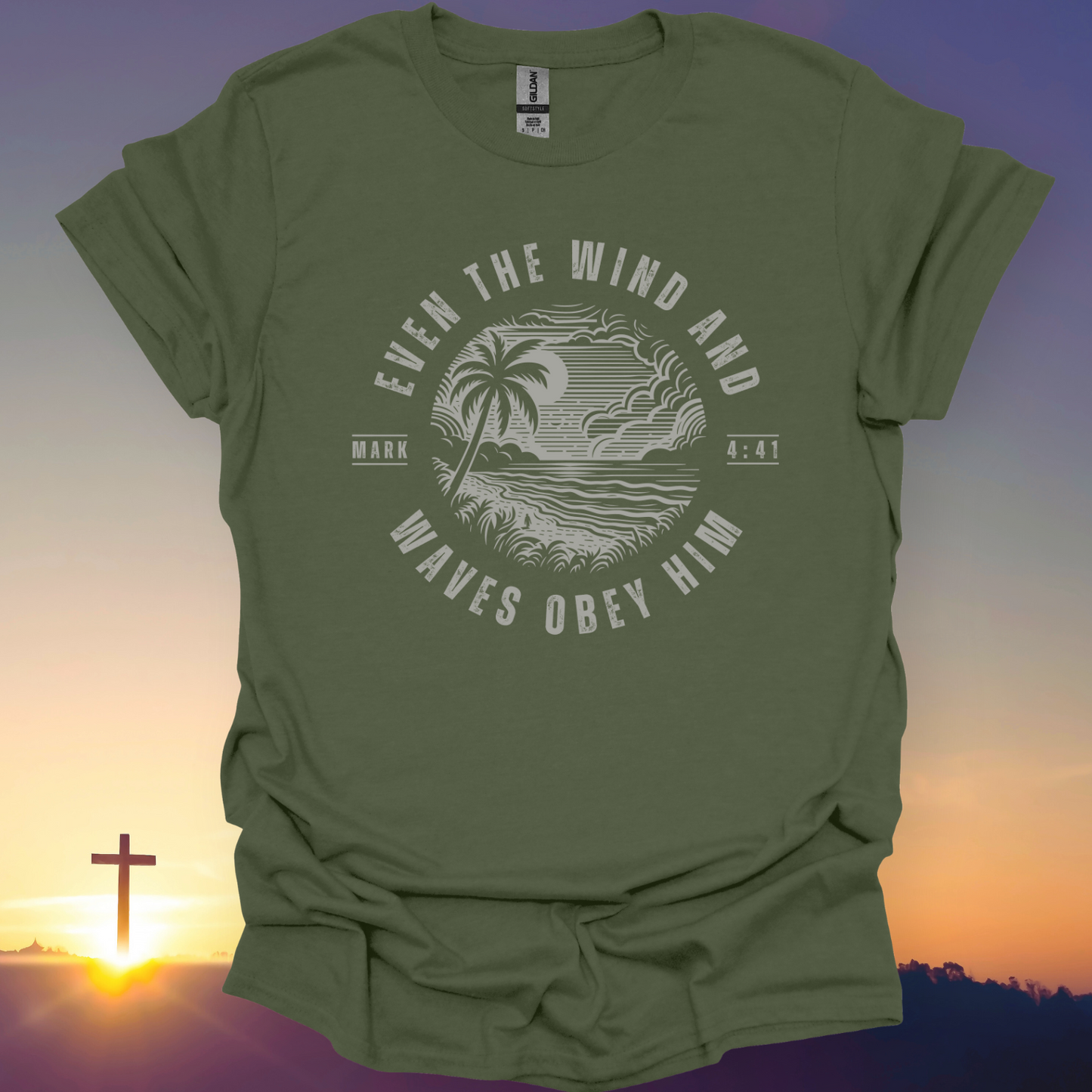 "Even The Wind And Waves Obey Him" T-Shirt
