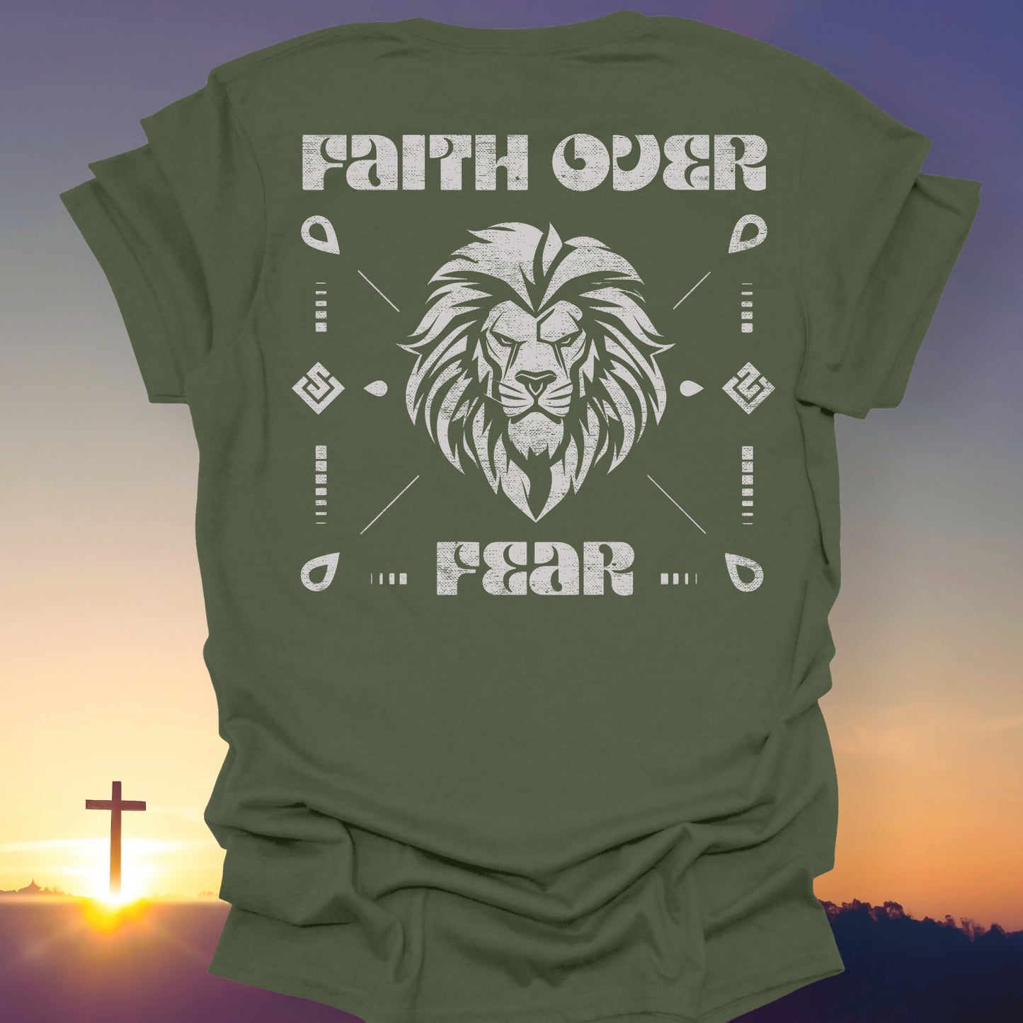 "Faith Over Fear" T-Shirt (Back Print Only)