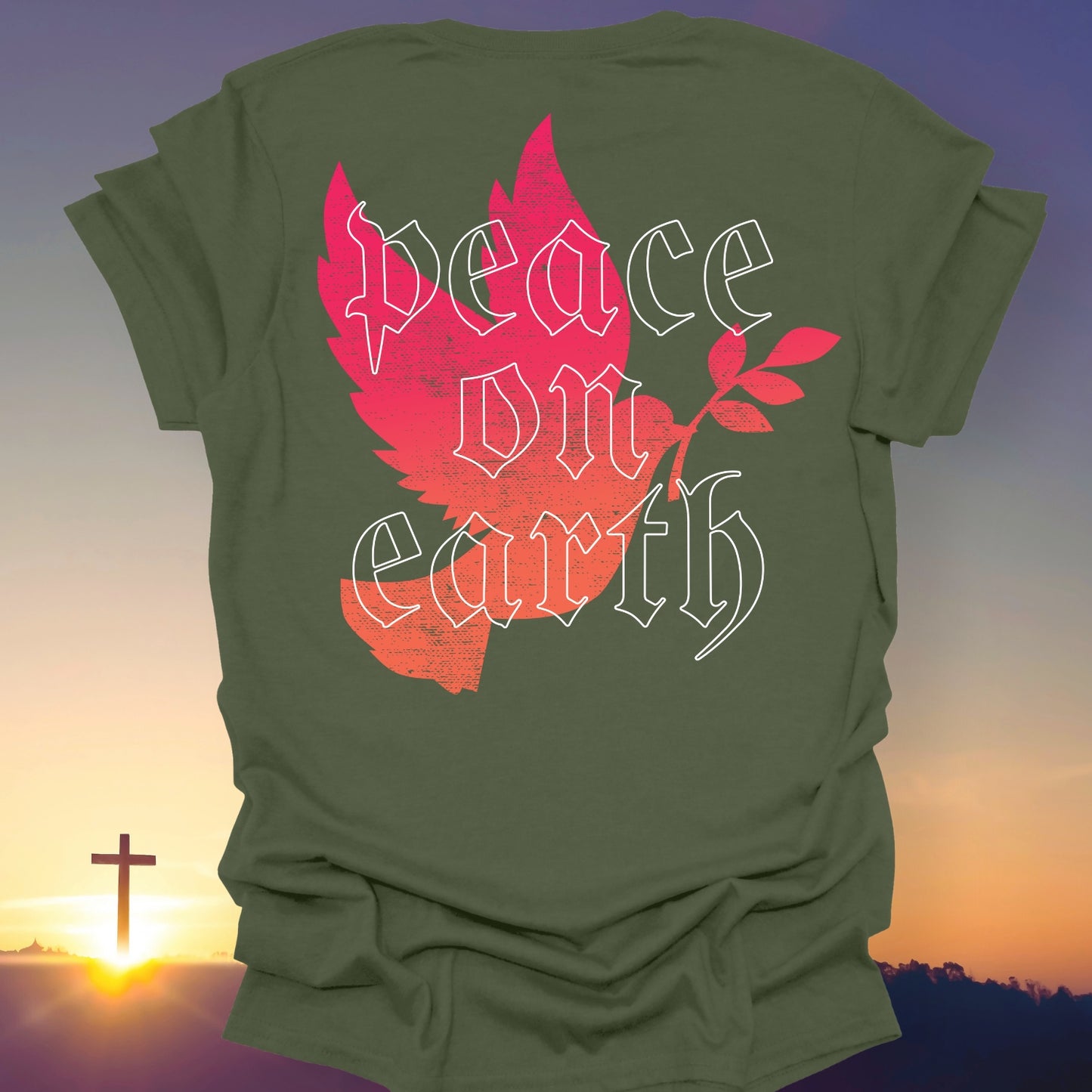 "Peace On Earth" T-Shirt (Back Print Only)