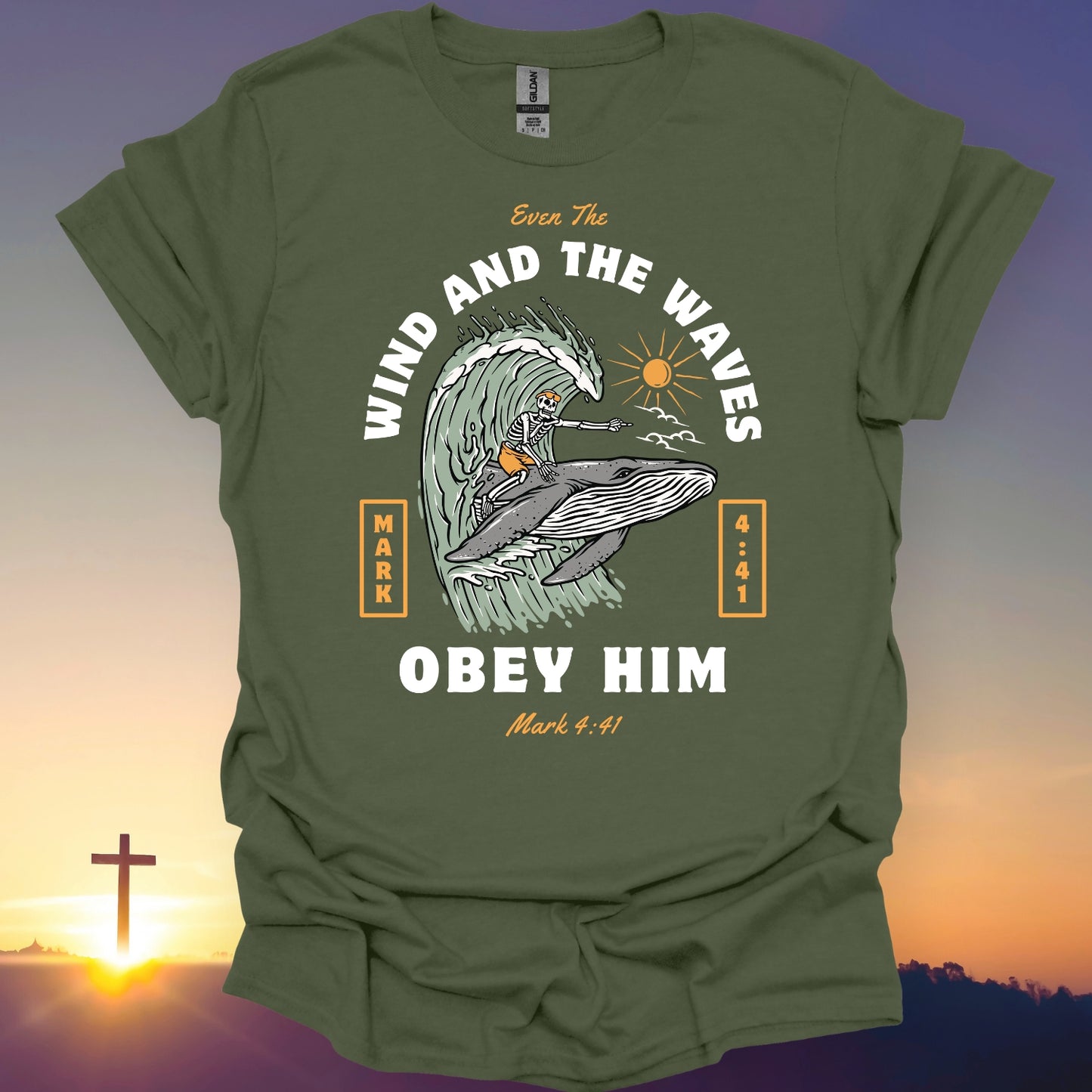 "Even The Wind And The Waves Obey Him" T-Shirt