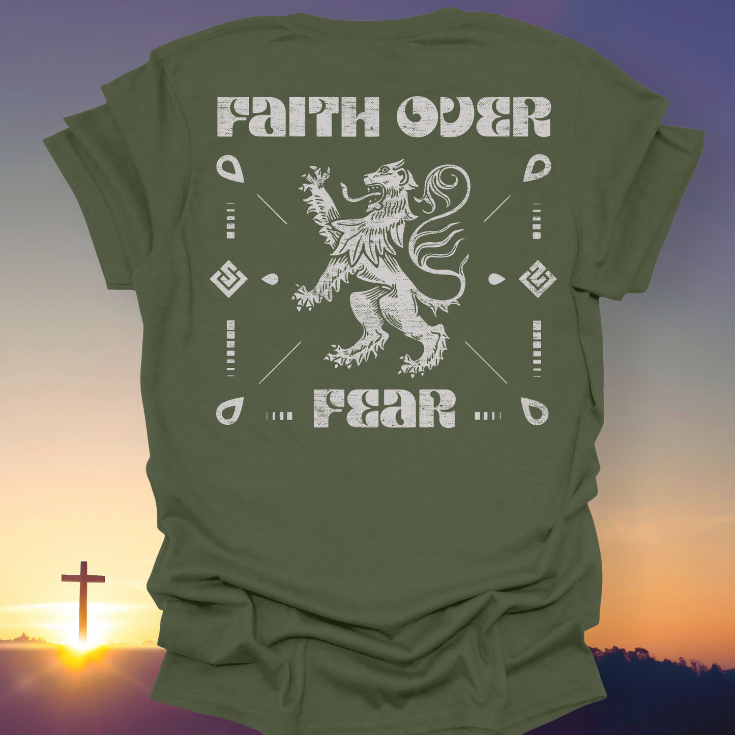 "Faith Over Fear" T-Shirt (Back Print Only)