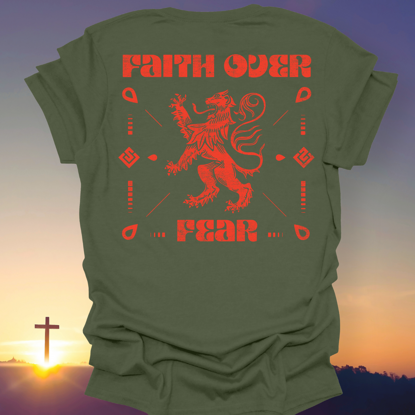 "Faith Over Fear" T-Shirt (Back Print Only)