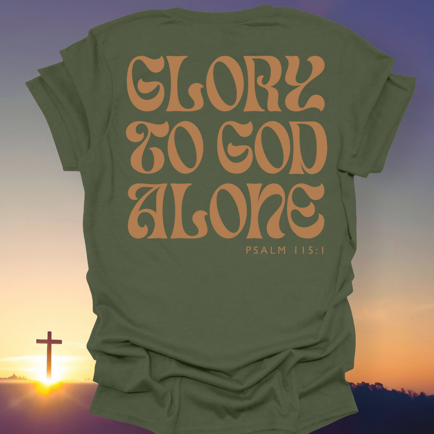 "Glory To God Alone" T-Shirt (Back Print Only)