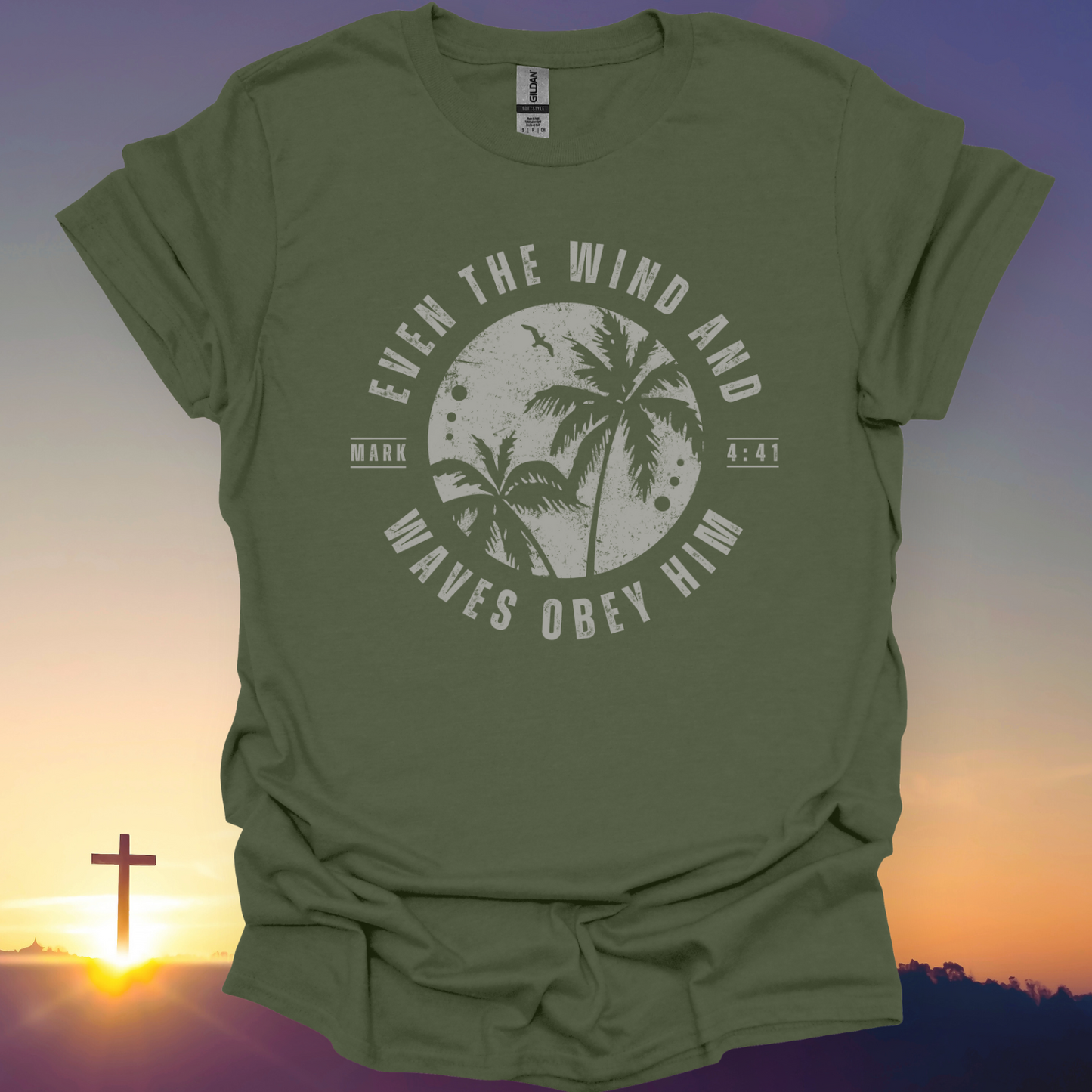 "Even The Wind And Waves Obey Him" T-Shirt