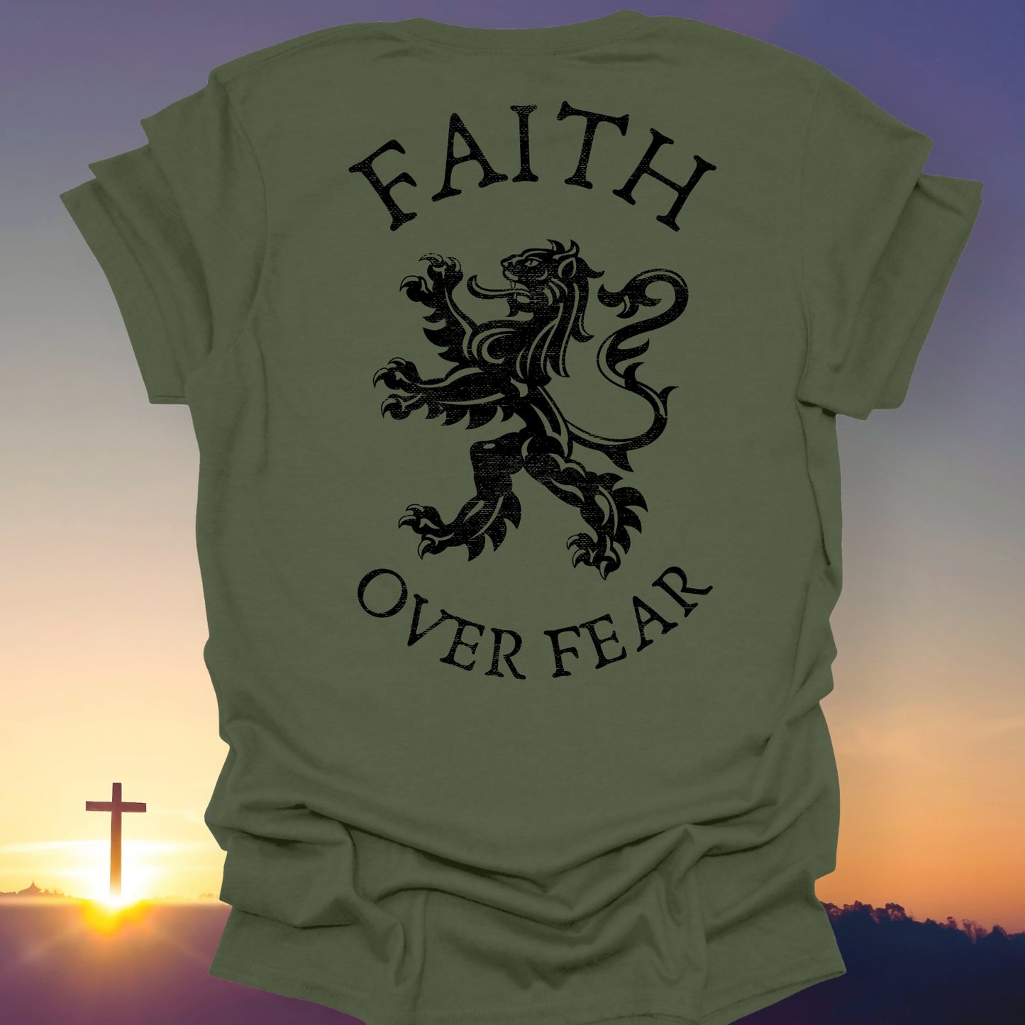 "Faith Over Fear" T-Shirt (Back Print Only)