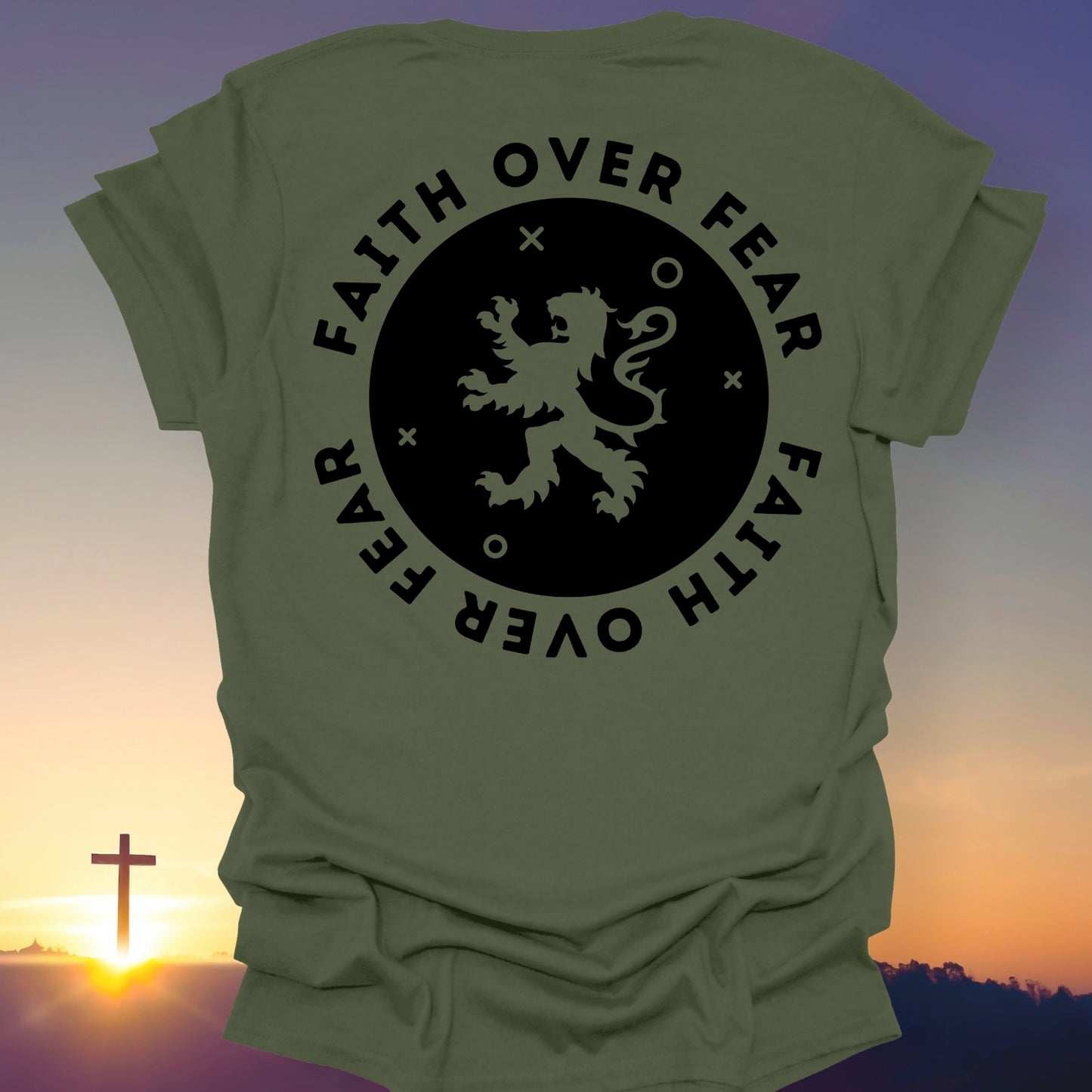 "Faith Over Fear" T-Shirt (Back Print Only)