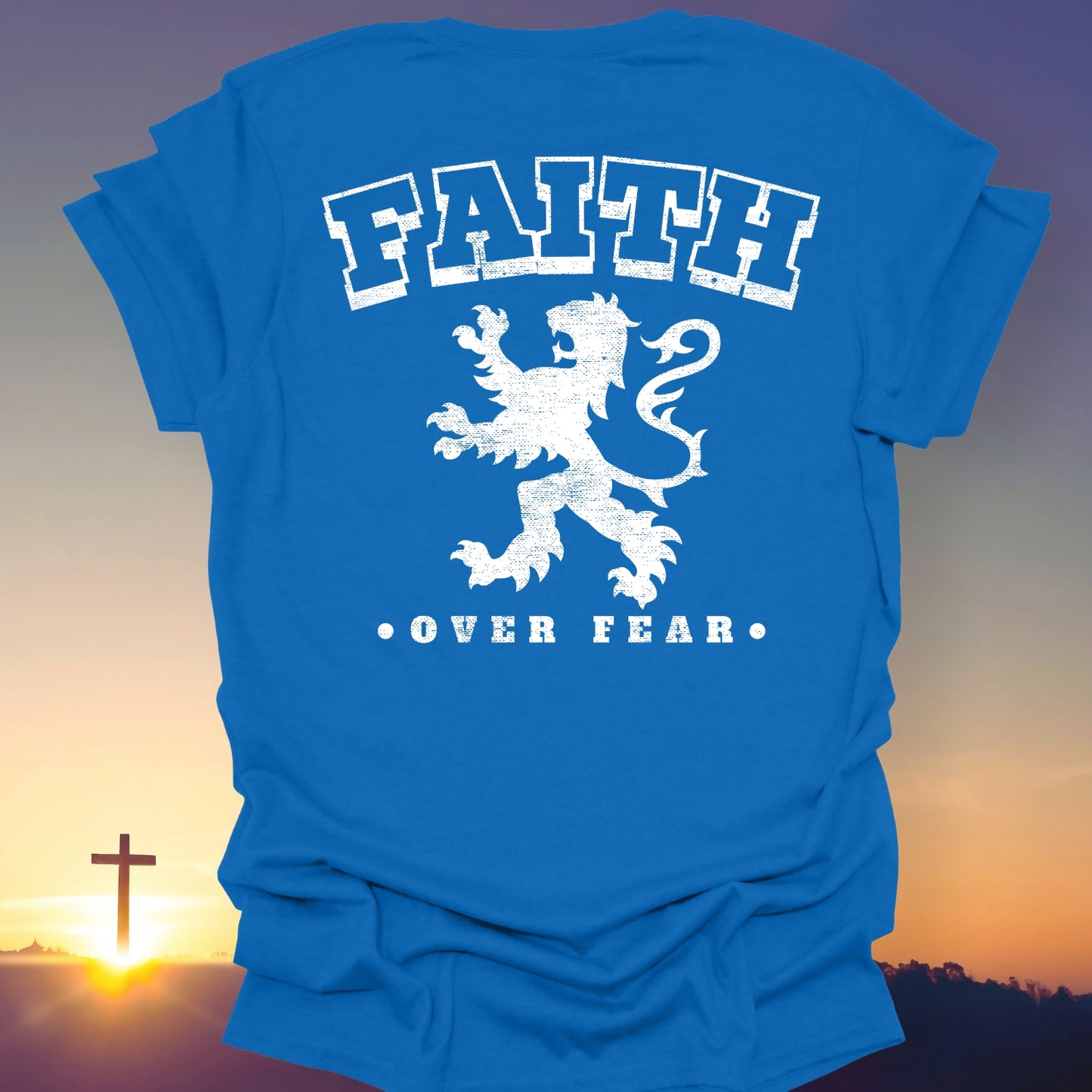 "Faith Over Fear" T-Shirt (Back Print Only)