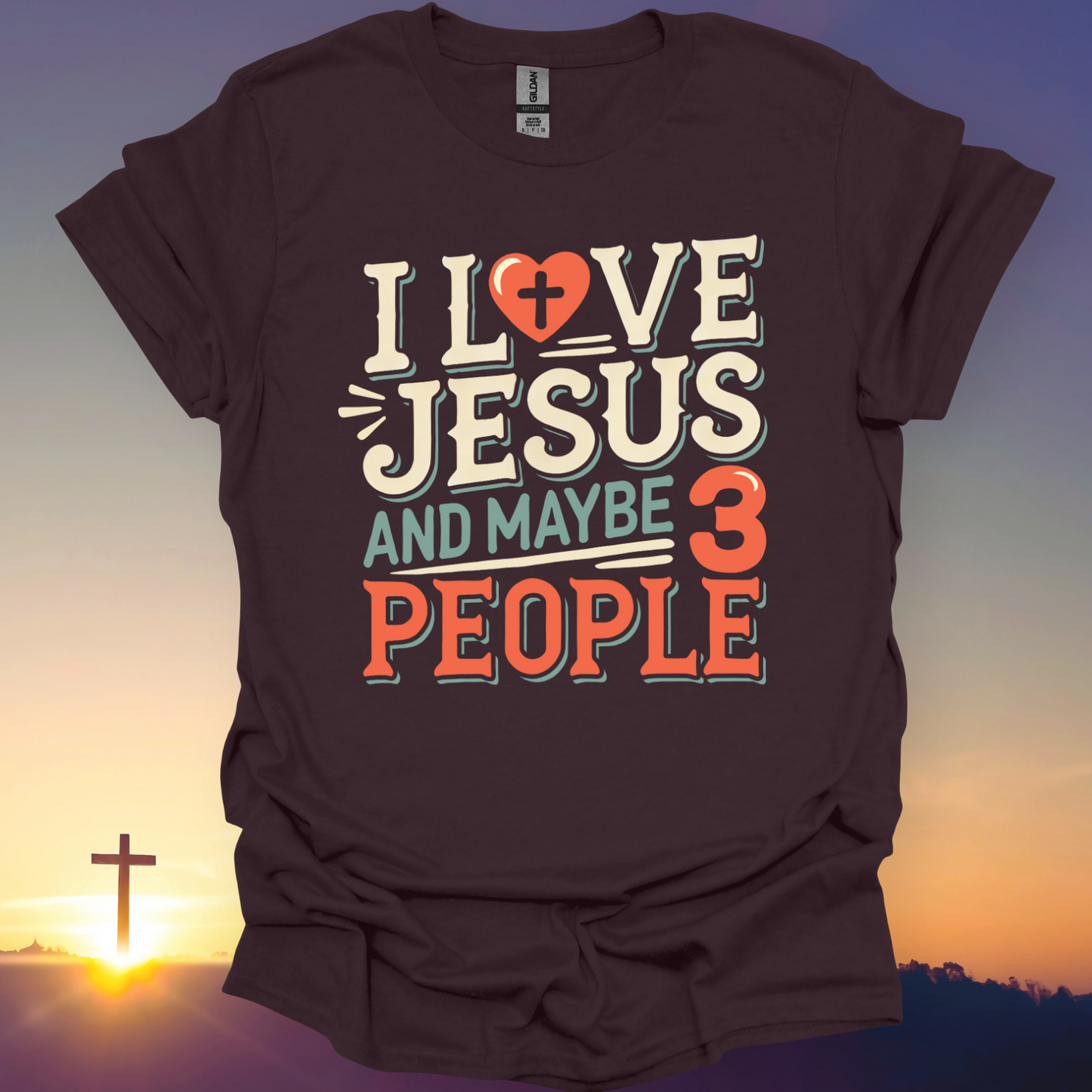 "I Love Jesus And Maybe 3 People" T-Shirt