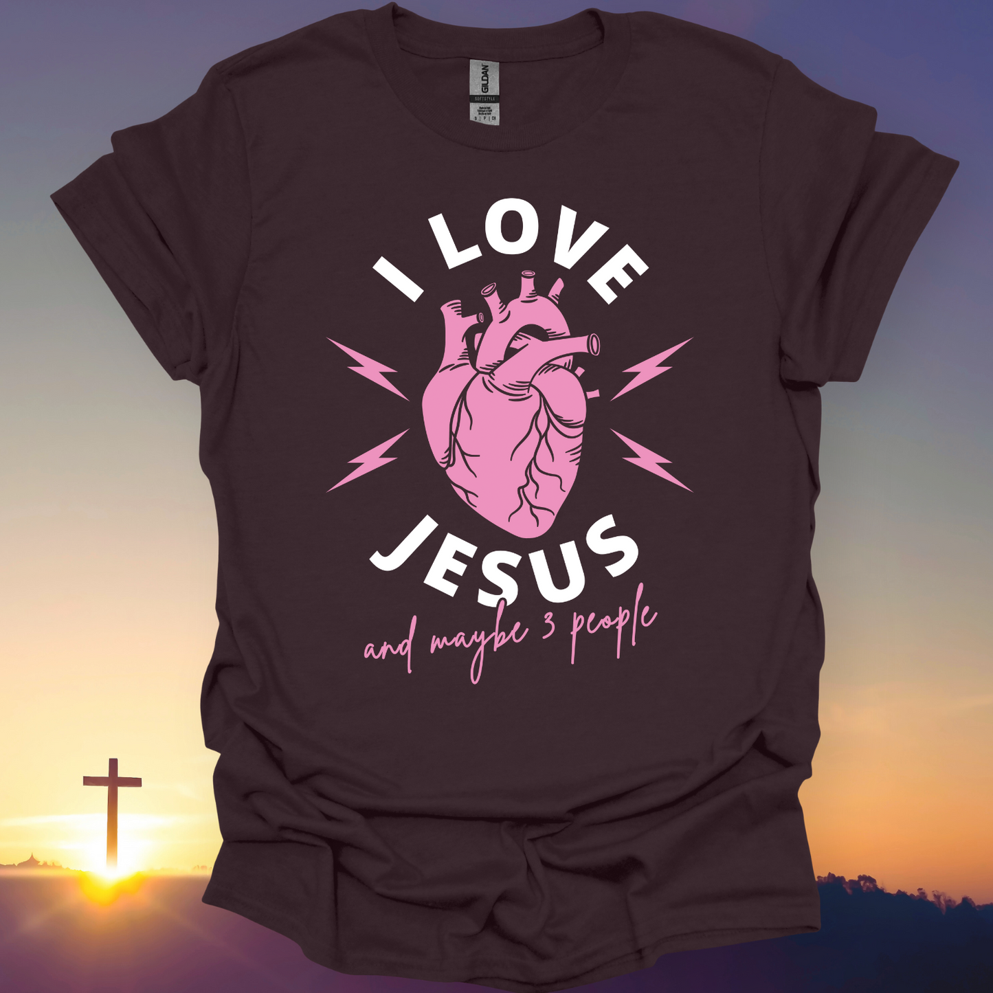 "I Love Jesus And Maybe 3 People" T-Shirt