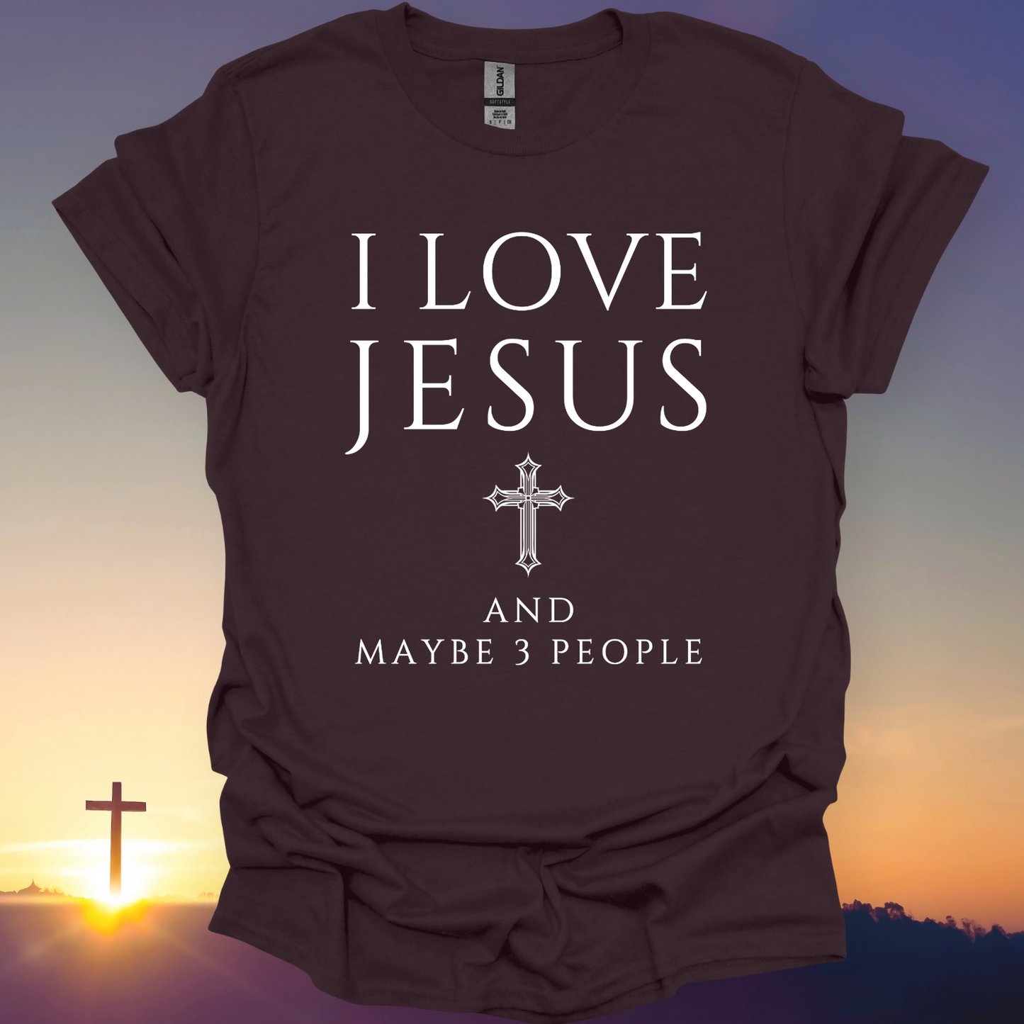 "I Love Jesus And Maybe 3 People" T-Shirt