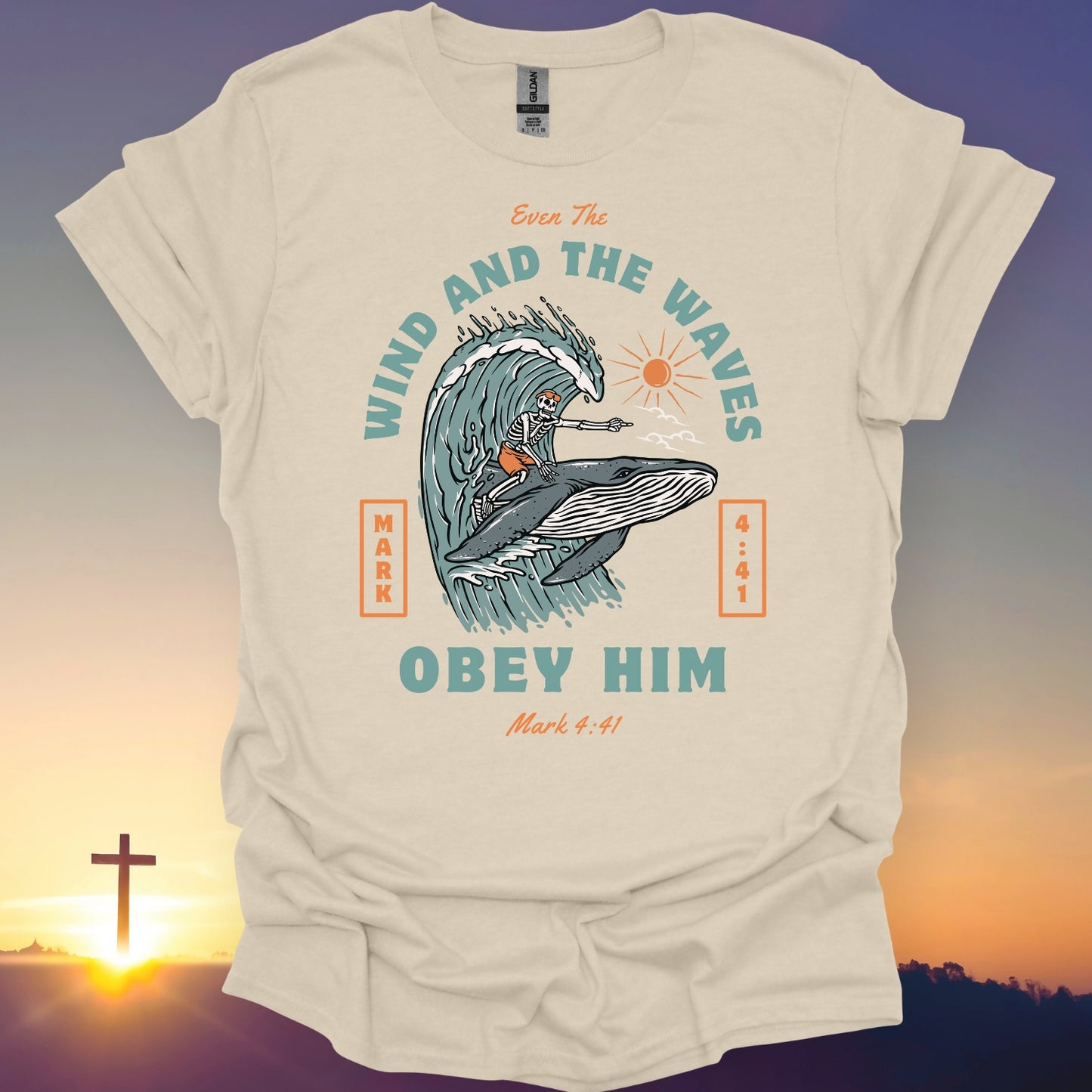 "Even The Wind And The Waves Obey Him" T-Shirt