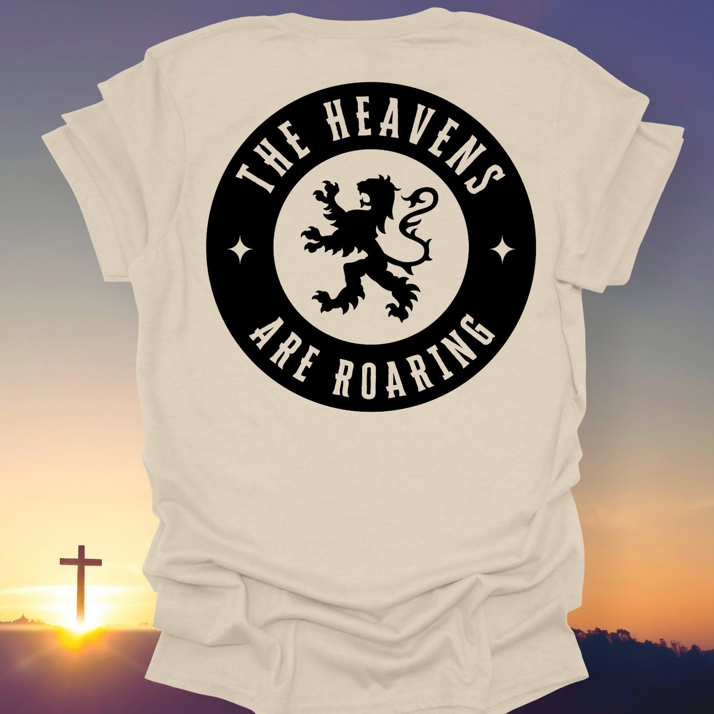 "The Heavens Are Roaring" T-Shirt (Back Print Only)