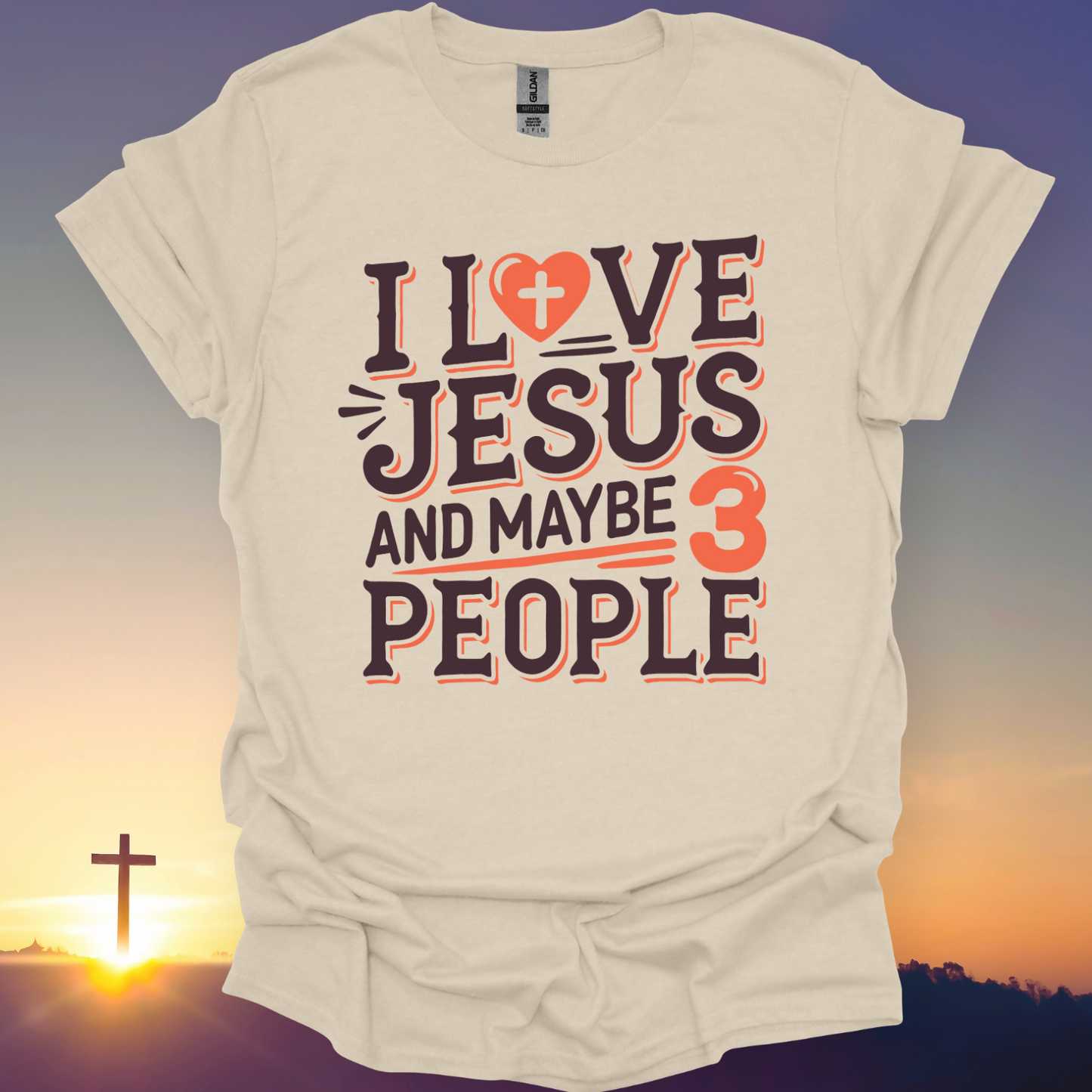 "I Love Jesus And Maybe 3 People" T-Shirt