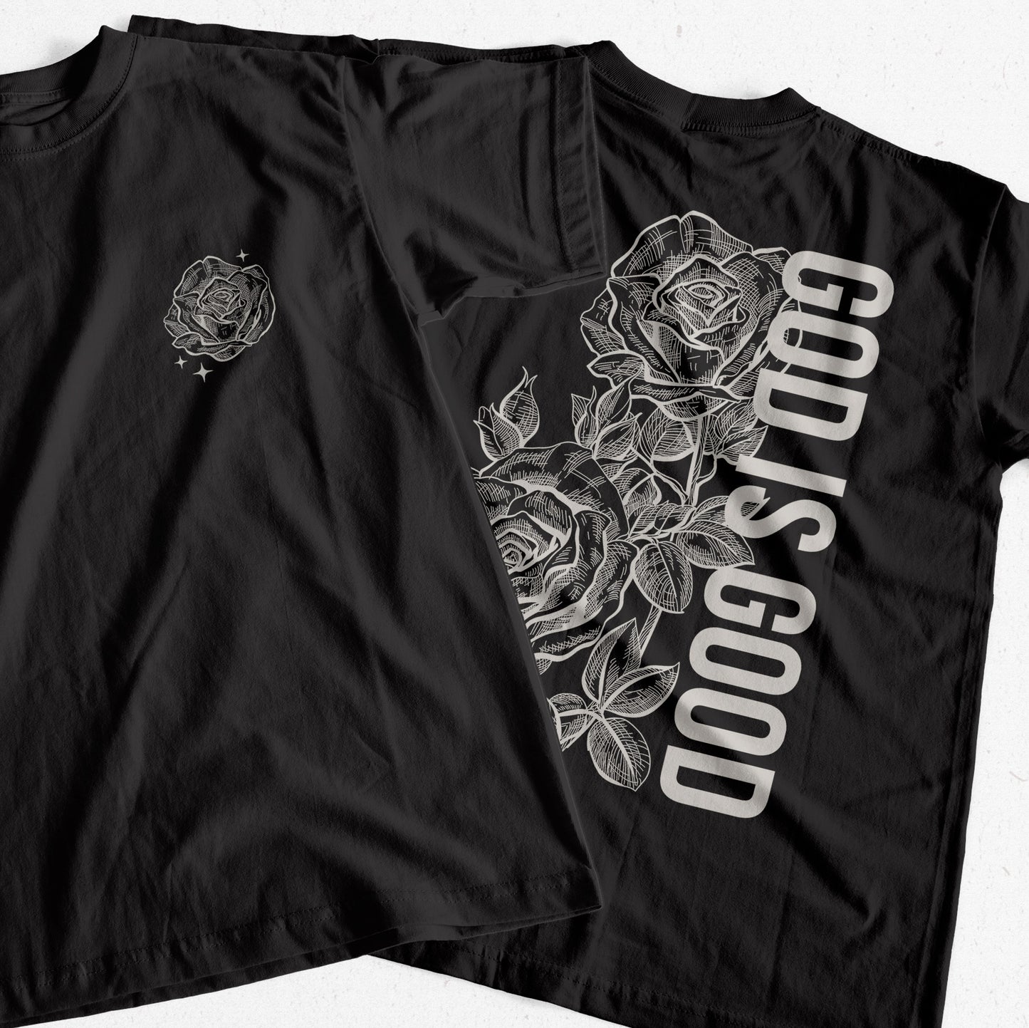 "God Is Good" T-Shirt (Front and Back Print)