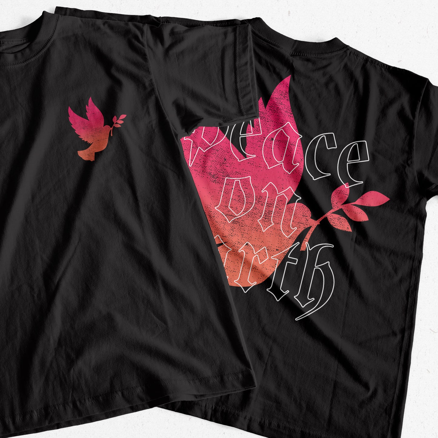 "Peace On Earth" T-Shirt (Front and Back Print)