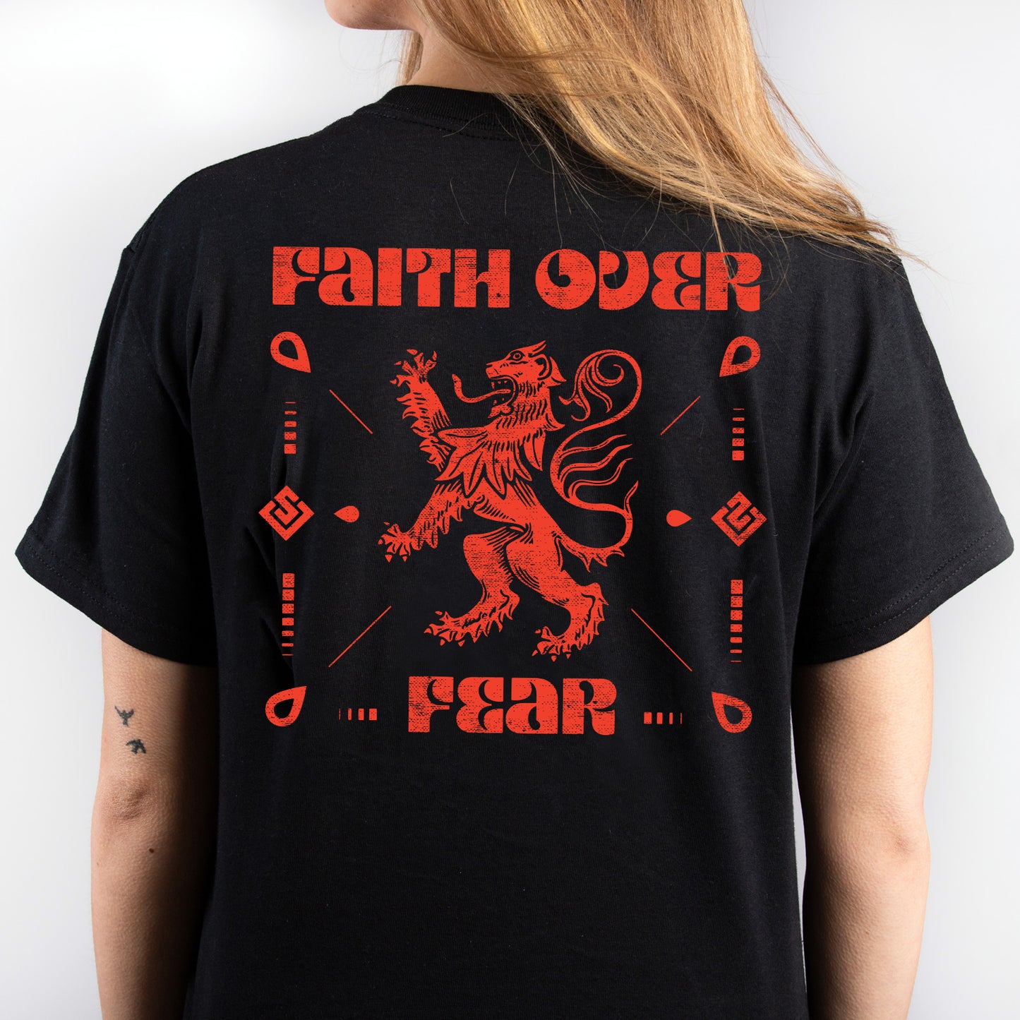 "Faith Over Fear" T-Shirt (Front and Back Print)